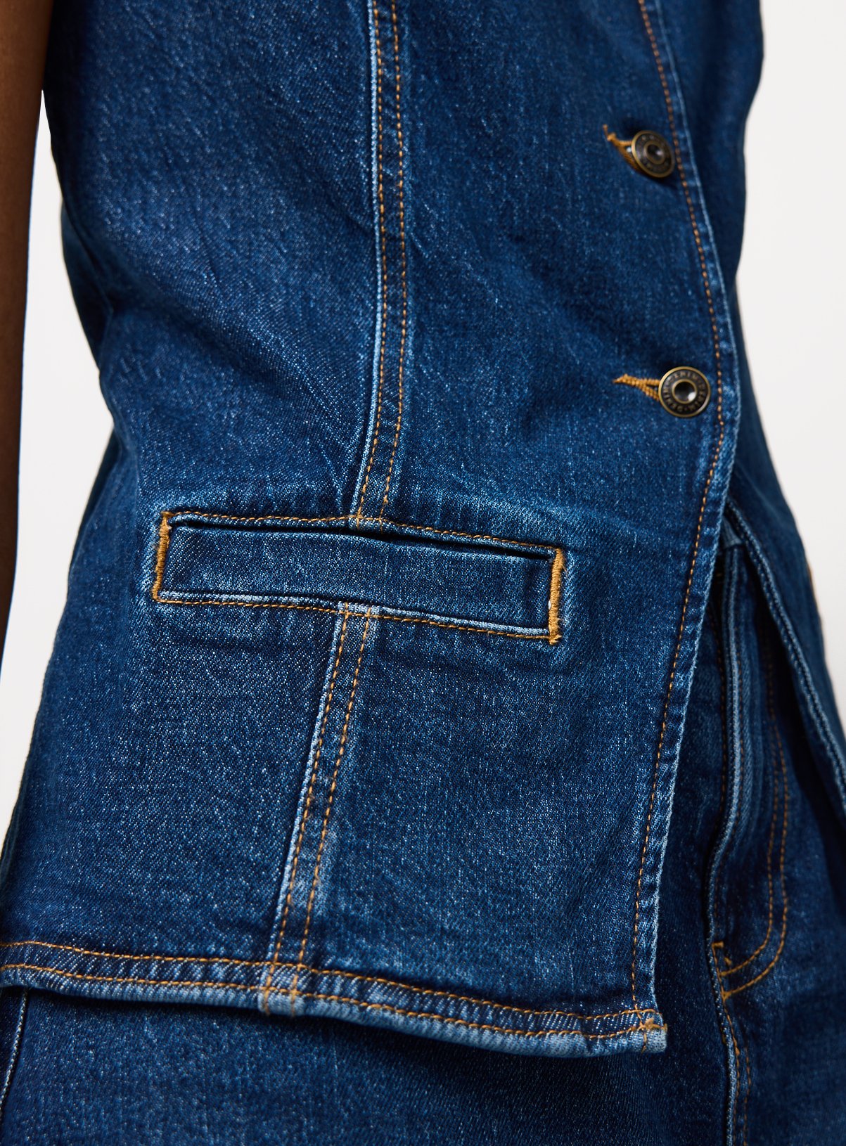 Dark Denim Co-ord Waistcoat 12 - Image 3 thumbnail